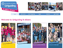 Tablet Screenshot of girlguidingstalbans.org.uk
